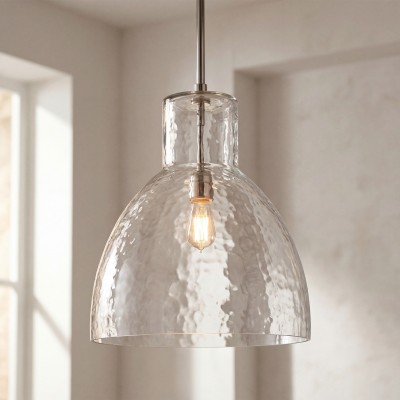 Keen Farmhouse Glass Dome Pendant Light
