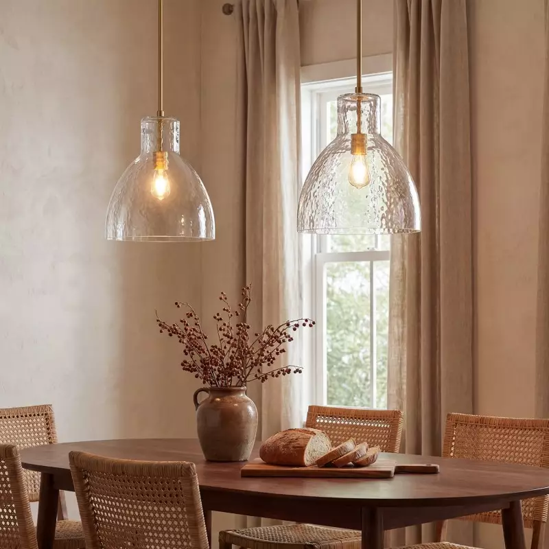 Keen Farmhouse Glass Dome Pendant Light