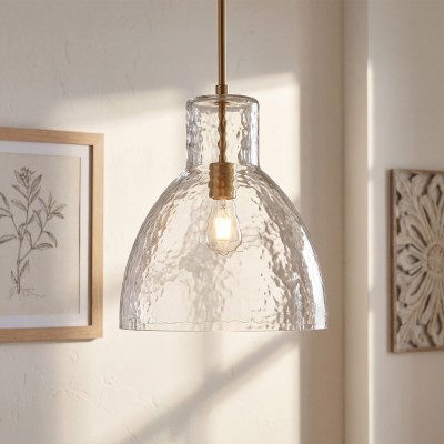 Keen Farmhouse Glass Dome Pendant Light