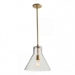 Oren Minimalist Conical Glass Flared Pendant Light