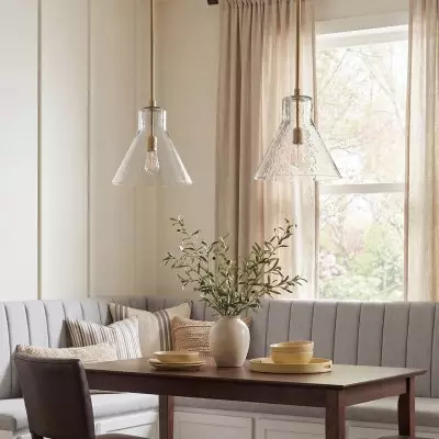 Oren Minimalist Conical Glass Flared Pendant Light