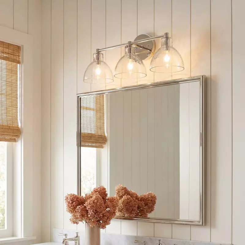 Keen Farmhouse Cooper Recycled Glass Dome Sconce