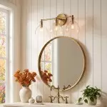 Keen Farmhouse Cooper Recycled Glass Dome Sconce