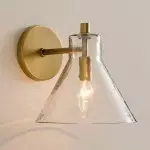 Alice Farmhouse Transparent Ribbed Glass Double Tube Sconce