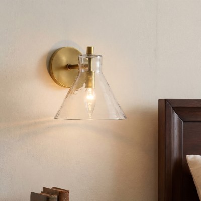 Oren Farmhouse Conical Glass Wall Sconce