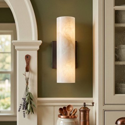 Yorix Modern Vertical Cylinder Tube Metal Finish Wall Light