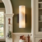 Yorix Modern Vertical Cylinder Tube Metal Finish Wall Light
