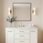 Yorix Alabaster Tube Bronze Finish Wall Sconce