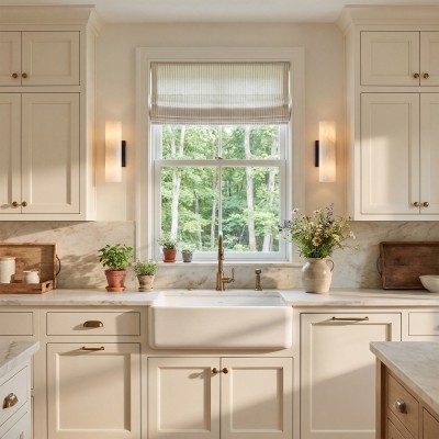 Yorix Alabaster Tube Bronze Finish Wall Sconce