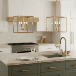 Bralen Rustic Square Lantern Glass Pendant Light