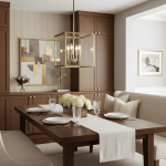 Bralen Rustic Square Lantern Glass Pendant Light