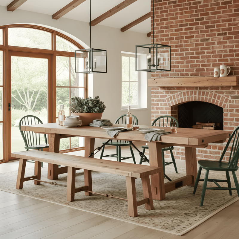 Bralen Rustic Square Lantern Glass Pendant Light