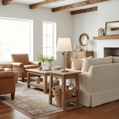 Huxley Rustic Antique Brass Botanical Forged Iron Table Light