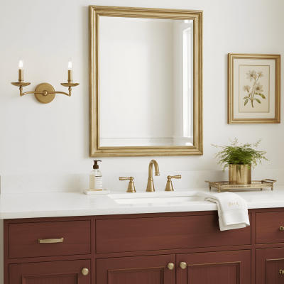 Calvert Vintage Candle Shape Metal 1/2 Light Wall Light