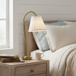 Bailey Vintage Linen Pleated Shade Table Lamp