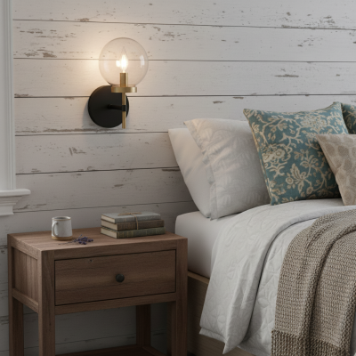 Hempel Minimalist Glass Globe Wall Light