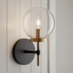 Hempel Minimalist Glass Globe Wall Light