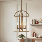 Vivienne Modern Scalloped Bubble Linen Pendant Light