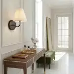 Eoslyn Farmhouse Linen Arc Wall Sconce