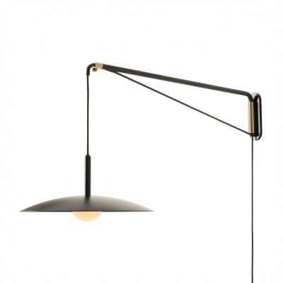 Cruz Minimalist Adjustable Plug-In Wall Sconce