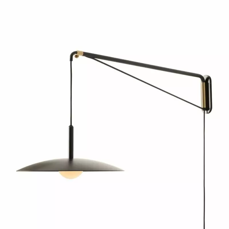 Cruz Minimalist Adjustable Plug-In Wall Sconce