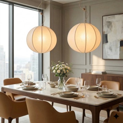 Hovix Scandinavian Linen Pendant Light