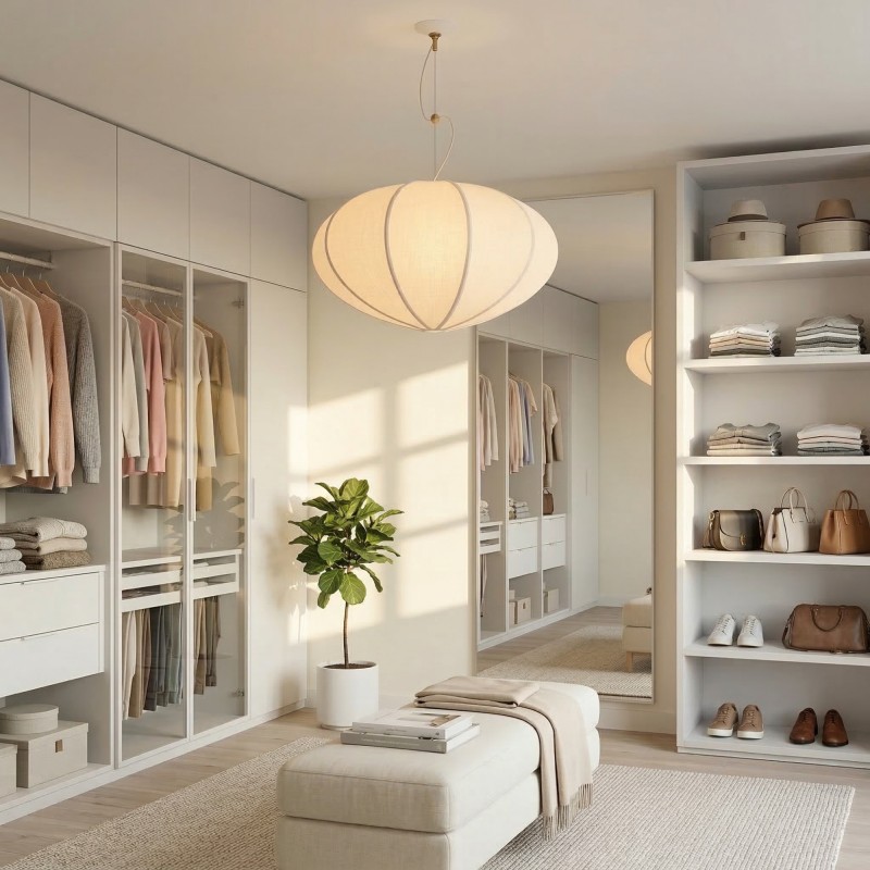 Hovix Scandinavian Linen Pendant Light