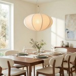 Hovix Scandinavian Linen Pendant Light