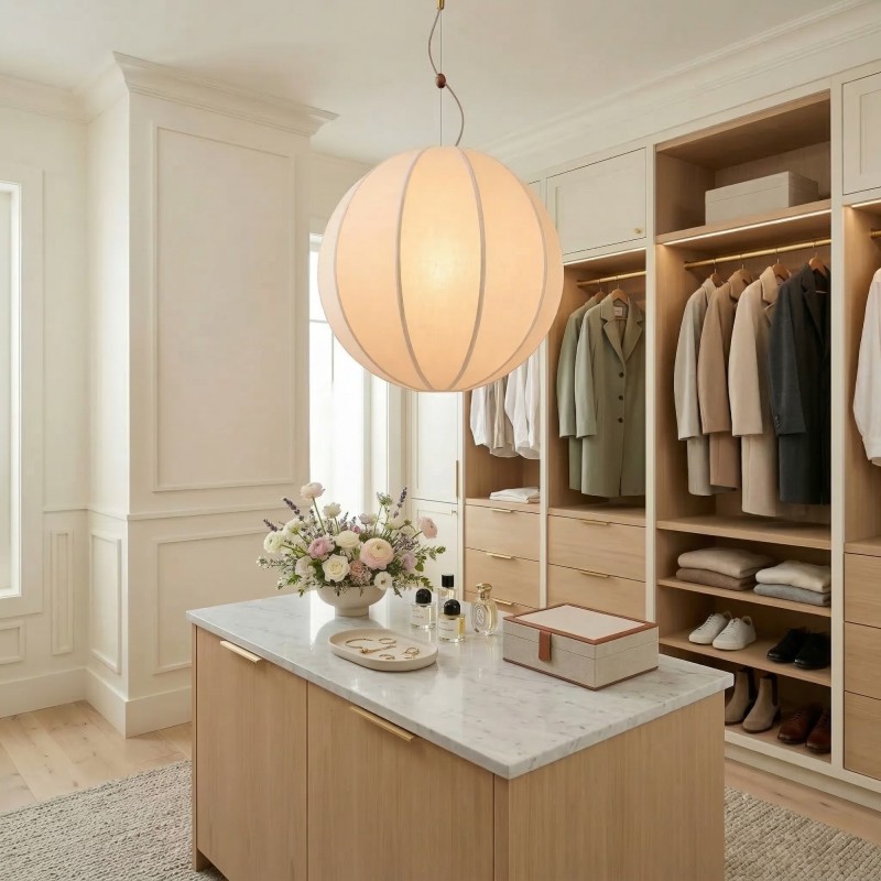 Hovix Scandinavian Linen Pendant Light