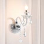 Candlestick Crystal Wall Light