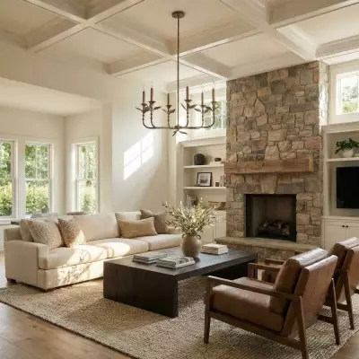 Jocelyn Retro Antique Brass Botanical Forged Iron Chandelier