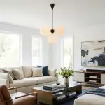 Indie Modern 4 Lights Glass Chandelier