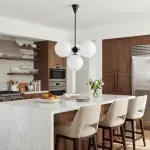 Indie Modern 4 Lights Glass Chandelier