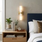 Sinclair Minimalist Glass Double Short Wall Light