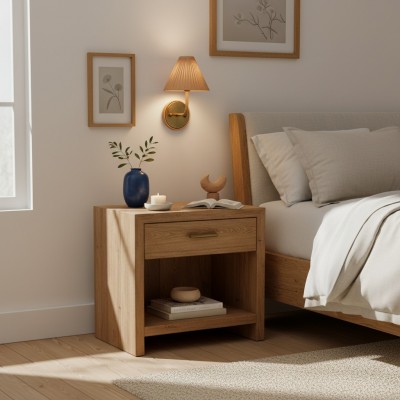 Calmyn Natural Woven Rattan Cone Wall Sconce