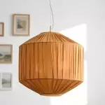Anderson Modern Colorful Dome Ribbed Glass Pendant Light