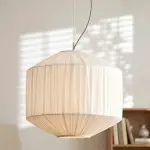 Veythra Modern Minimalist Rippled Glass Cone Pendant Lamp