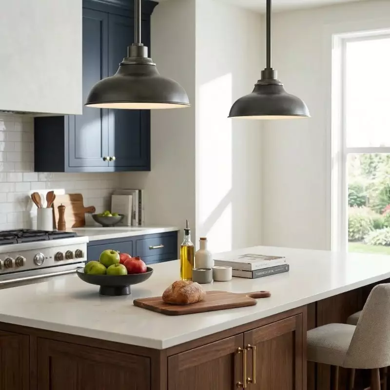 Creed Industrial Dome Metal Pendant Light