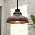 Mhyrra Farmhouse 3-Light Grey Glass Crystal Pendant Light