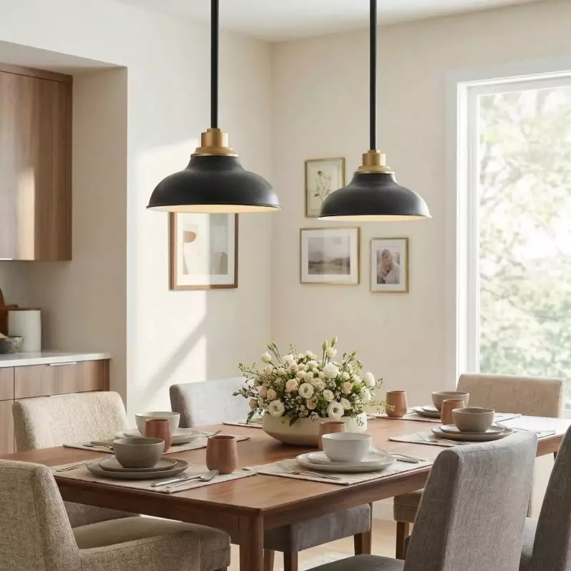 Creed Industrial Dome Metal Pendant Light