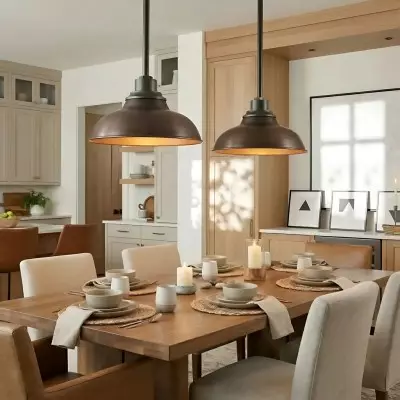 Creed Industrial Dome Metal Pendant Light