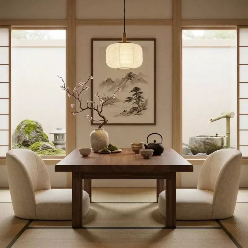 Drath Wabi Sabi Ribbed Paper Lantern Pendant Light