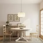 Drath Wabi Sabi Ribbed Paper Lantern Pendant Light