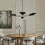 Ithrax Light Bronze Metal Lotus Leaves Chandelier