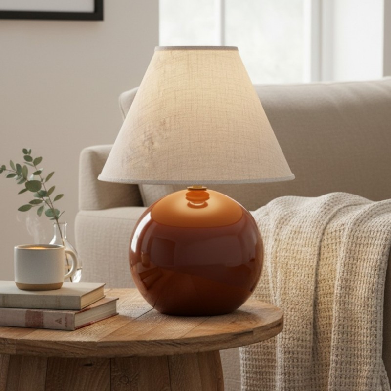 Vaelune Modern Glass Cone Table Lamp