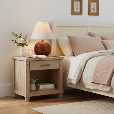 Vaelune Modern Glass Cone Table Lamp