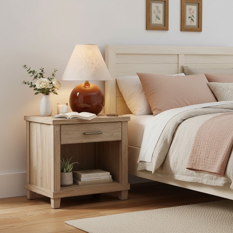 Vaelune Modern Glass Cone Table Lamp