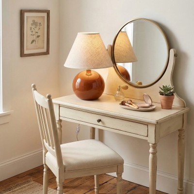 Vaelune Modern Glass Cone Table Lamp