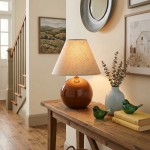 Vaelune Modern Glass Cone Table Lamp