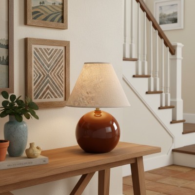 Vaelune Modern Glass Cone Table Lamp